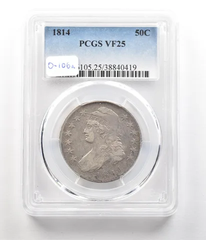1814 Capped Bust Half Dollar VF25 PCGS *4993