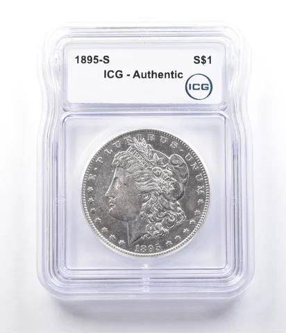 1895-S Morgan Silver Dollar Authentic ICG a2904
