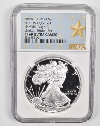 2021-W American Silver Eagle PF69 UCAM NGC West Point Lbl Limited Edition