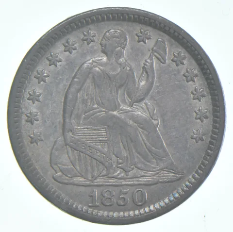 1850 Seated Liberty Half Dime a1137
