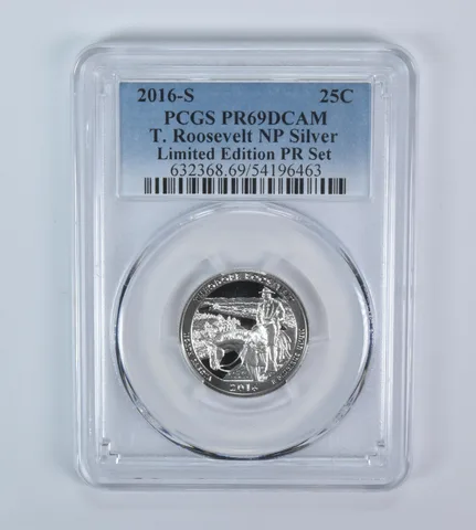 2016-S Washington Quarter ATB Theodore Roosevelt Silver LE PR69 DCAM PCGS