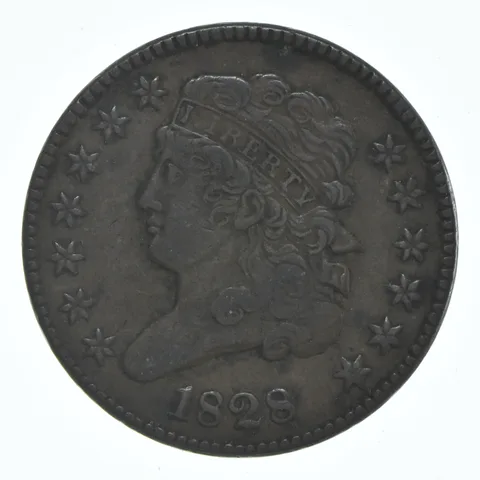 1828 Classic Head Half Cent *6135