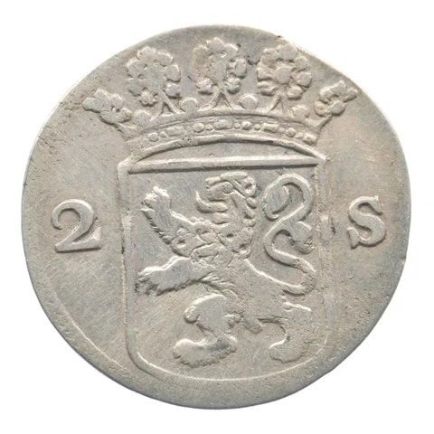 1752 Holland 2 Stuivers Dutch Colonial *6463