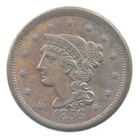 1856 Braided Hair Large Cent *6144