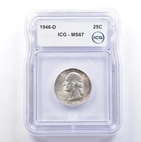 1946-D Washington Quarter MS67 ICG *9087