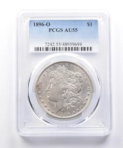 1896-O Morgan Silver Dollar AU55 PCGS *7480