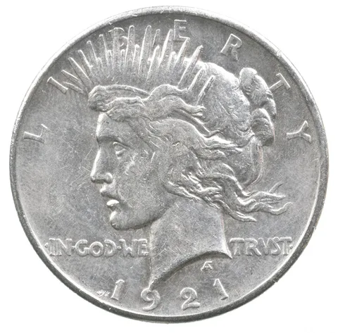1921 Peace Silver Dollar a9068
