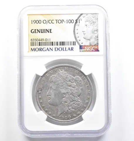 1900-O/CC Morgan Silver Dollar Top 100 Genuine NGC a0847