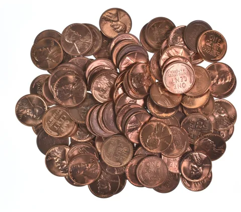 Lot Of (100) 1950-1958 Gem BU Red Lincoln Wheat Cent Lot Collection *551