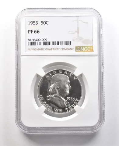1953 Franklin Half Dollar PF66 NGC Great Contrast *8940