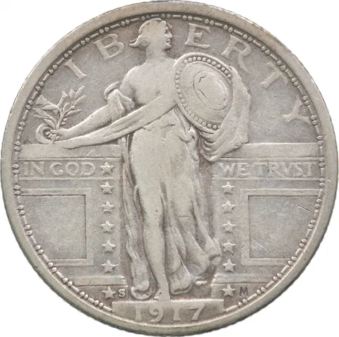 1917-S Standing Liberty Quarter Type 1 *4397