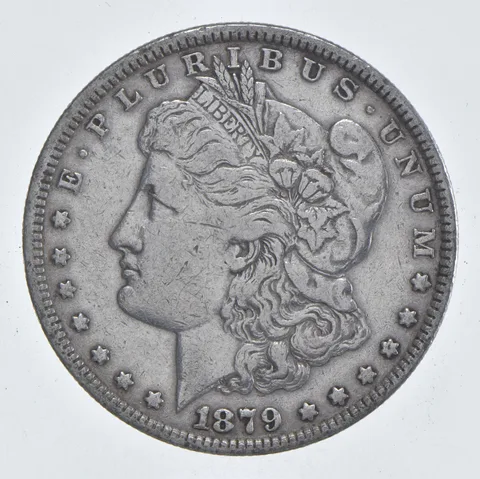 Early - 1879 Morgan Silver Dollar - 90% US Coin *796