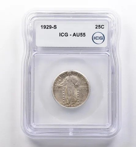 1929-S Standing Liberty Quarter AU55 ICG *2230