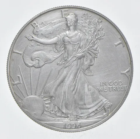 Rarest 1996 American Silver Eagle - Key Date - Rare LOW MINTAGE *366