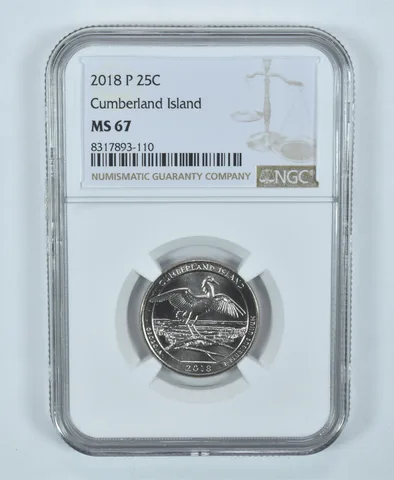 2018-P Washington Quarter Cumberland Island America The Beautiful MS67 NGC
