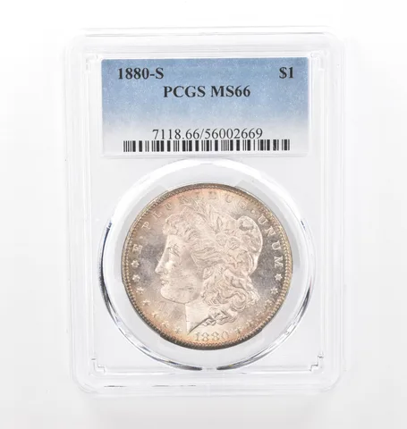 1880-S Morgan Silver Dollar MS66 PCGS Peripheral Tone *2081
