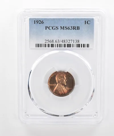 1926 Lincoln Wheat Cent MS63 RB PCGS Beautiful Tone *2997