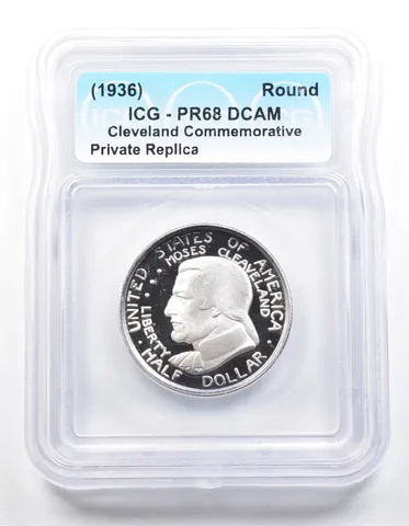 1936 Cleveland Half Dollar PR68 ICG Museum Gallery Strike a1277