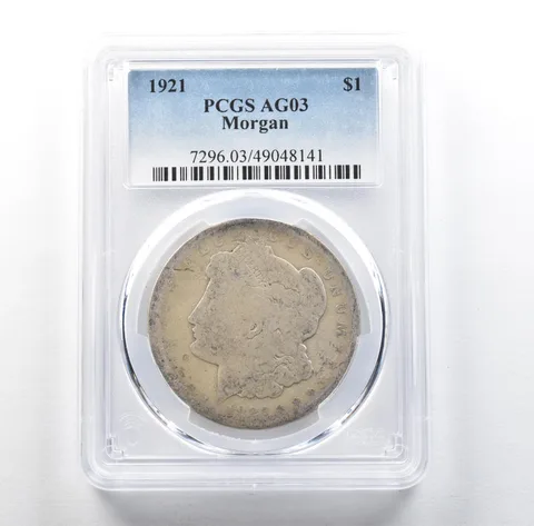 1921 Morgan Silver Dollar AG03 PCGS Lowball