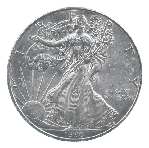 Rarest 1996 American Silver Eagle - Key Date - Rare LOW MINTAGE *702