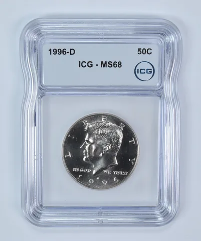 1996-D Kennedy Half Dollar MS68 ICG