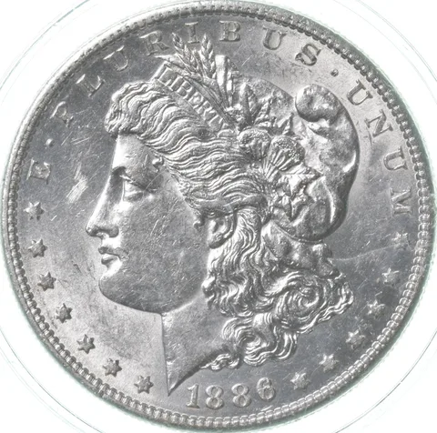 1886-S Morgan Silver Dollar a5358