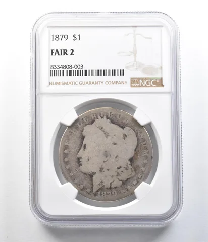 1879 Morgan Silver Dollar Fair 2 NGC Lowball *9615