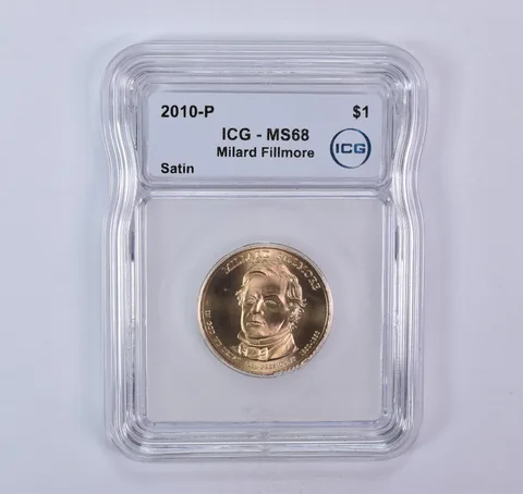 2010-P Presidential $1 Millard Fillmore SMS Satin MS68 ICG