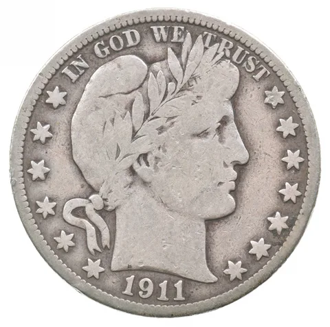 1911 Barber Half Dollar a7083