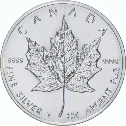 1999 Canada 5 Dollars Silver Maple Leaf 1 Oz Silver BU
