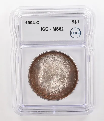 1904-O Morgan Silver Dollar MS62 ICG Beautiful Tone *4771