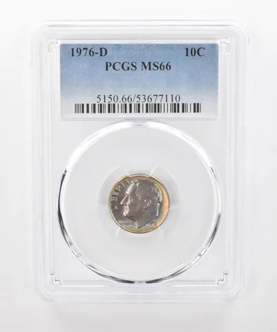 1976-D Roosevelt Dime MS66 PCGS Beautiful Tone a1328
