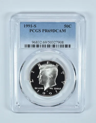 1991-S Kennedy Half Dollar PR69 DCAM PCGS Blue Label