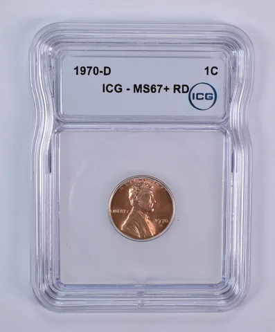 1970-D Lincoln Memorial Cent MS67+ RD ICG