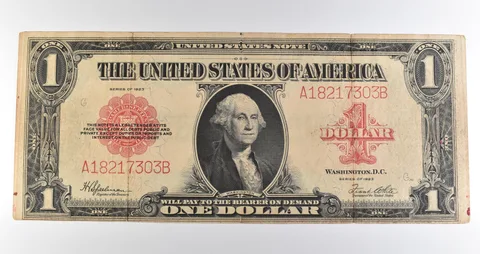 1923 $1 Legal Tender Large Note Red Seal *3586