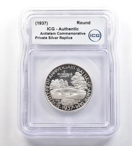 (1937) Antietam Commemorative Gallery Silver Half Dollar ICG *4244