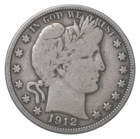 1912 Barber Half Dollar a8695