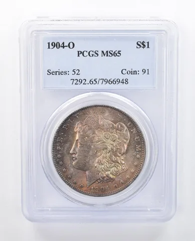 1904-O Morgan Silver Dollar MS65 PCGS Beautiful Tone *8046