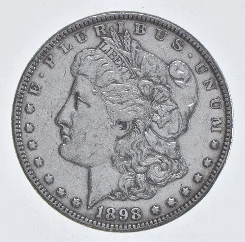 Better 1898 Morgan Silver Dollar - 90% US Coin - Nice Coin *445