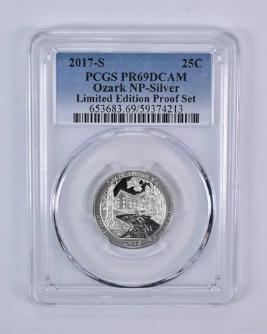 2017-S ATB Quarter Silver Ozark Riverways Limited Edition Set PR69 DCAM PCGS