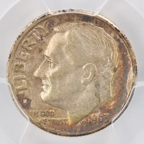 1963 Roosevelt Dime VF30 PCGS Beautiful Tone *0791