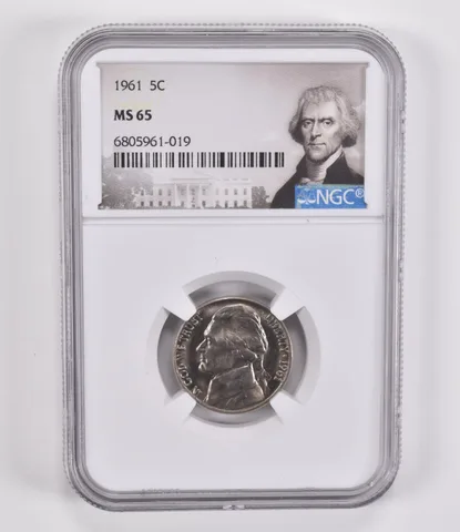 1961 Jefferson Nickel MS65 NGC Special Label