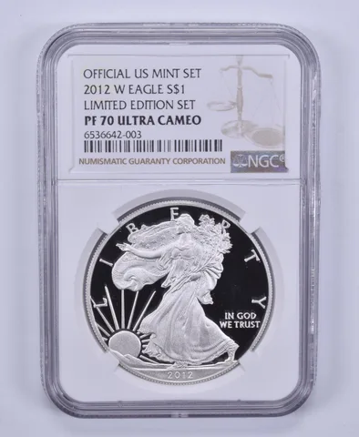 2012-W American Silver Eagle Limited Edition Set PF70 NGC Brown Label