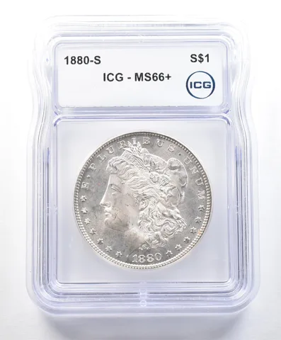 1880-S Morgan Silver Dollar MS66+ ICG *9041