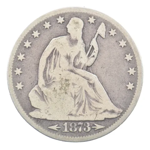 1873 Seated Liberty Half Dollar Arrows *6146
