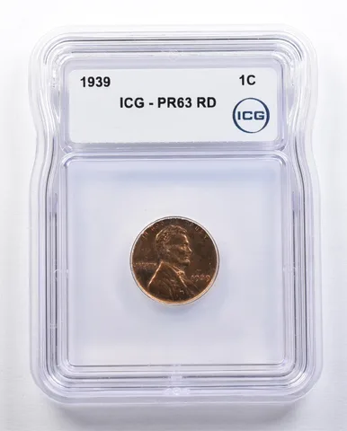 1939 Lincoln Wheat Cent PR63 RD ICG *1647