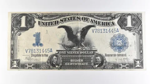 1899 $1 United States Black Eagle Silver Certificate Large Note FR#236 a0759