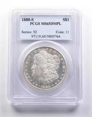 MS65 DMPL 1880-S Morgan Silver Dollar PCGS *3767