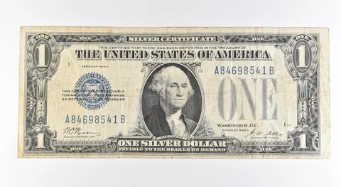 1928 A $1 Silver Certificate Blue Seal Fr#1601 *0406