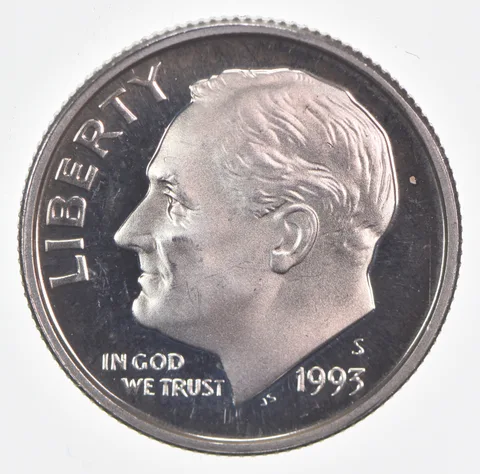 1993-S Roosevelt Dime Proof 90% Silver